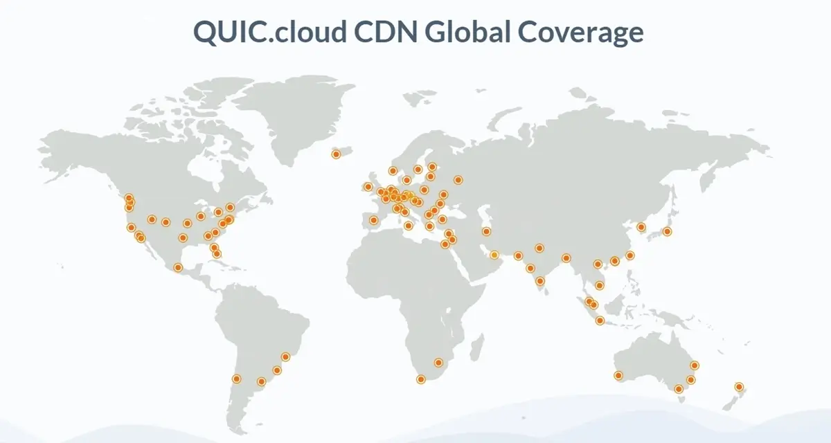 Quic.cloud CDN Network Coverage